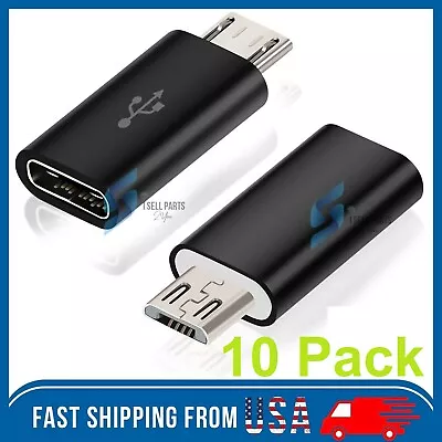 10 PACK Micro USB To USB 3.1 Type-C Data Adapter Converter For Samsung LG Google • $4.41