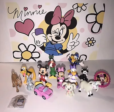 Minnie Mouse Deluxe Figure Set Of 12 With Ring And Dog Tag! • $15.95