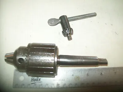 Jacobs No. 34 Drill Chuck Capacity 0-1/2  With Key And #2 Morse Taper Arbor • $26.99