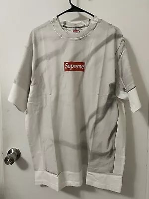 Supreme MM6 Maison Margiela Box Logo Tee Size XL IN HAND SHIP TODAY ✅ • $199.95