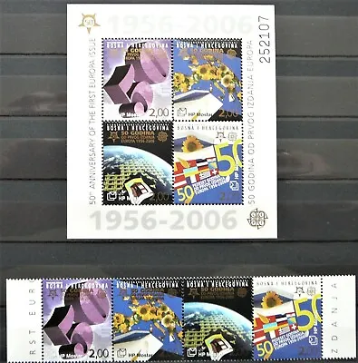 Bosnia And Herzegovina(Mostar) Souvenir Sheet And Stamps - Europa - MNH. • $1.90