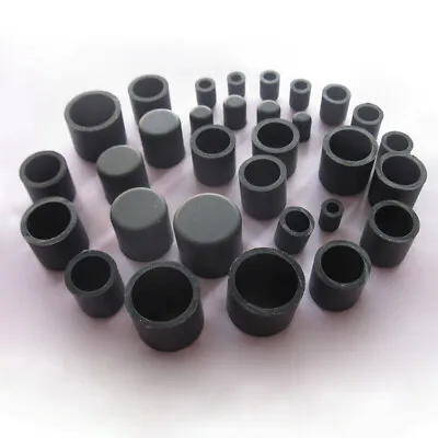 Black Silicone Rubber Hose End Blanking Cover Caps Cap Off Bung 2.8~60.5mm • £2.34