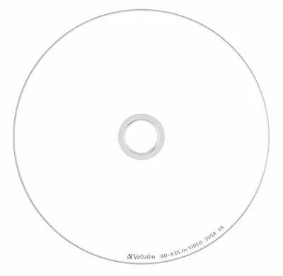 New 50 Verbatim Blank Blu-ray Discs 50GB BD-R DL 4x 6x Bluray • $77.30