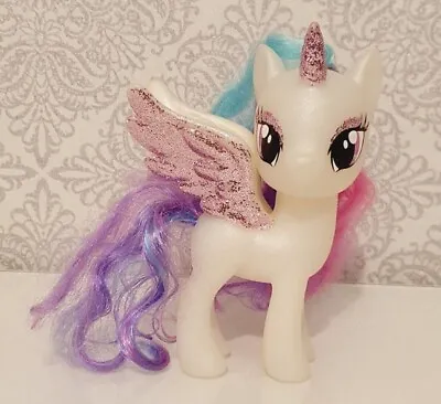 My Little Pony Princess Celestia Sparkling Sparkle Glitter 6 Figure 2016 • £7.19