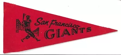 1960's Vintage San Francisco Giants Pennant 4  X 9  ORIGINAL Golden Gate Bridge • $29.99