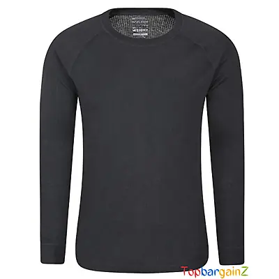 £11.99 • Buy Mens Long Sleeve Round Neck Top Thermal Baselayer Mountain Warehouse Breathable
