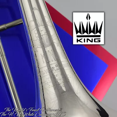 1965 Vintage King H. N. White 2B Silversonic Trombone Boom • $3499