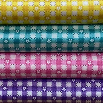 Makower 'Summer Days - Ginghams' 100% Cotton Fat Quarter Half Or Whole Metre • £4.25