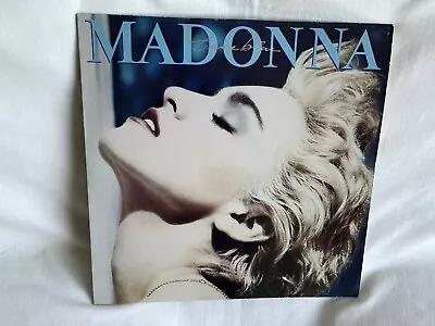 MADONNA - TRUE BLUE VINYL LP RECORD In GOOD+ CONDITION. • £3.20