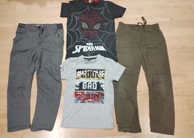 Boys Trousers & T-shirt Bundle - Age 8/9 Years - Zara Marvel TU & Blue Zoo • £2.90