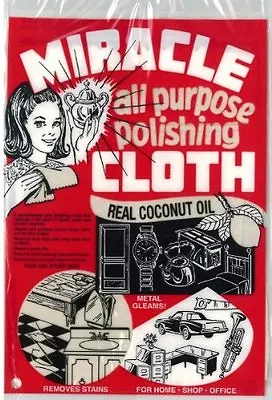 Miracle Cloth All Purpose Polishing Cleaning Towel 6x9 Real Coconut Oil • $7.95