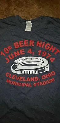 Cleveland Indians 10 Cent Beer Night Shirt June 4th 1974  Municipal Stadium S-5X • $14.99