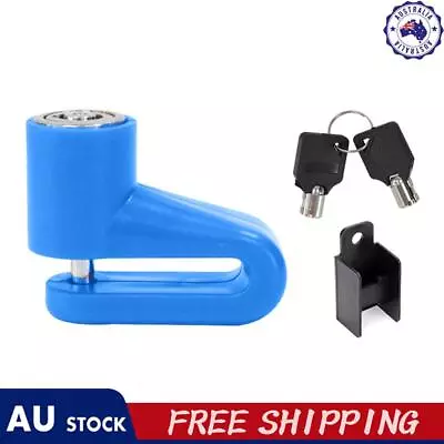 Electric Scooter Disc Brake Lock Anti Theft With Lock Frame For M365 (Blue) • $9.59