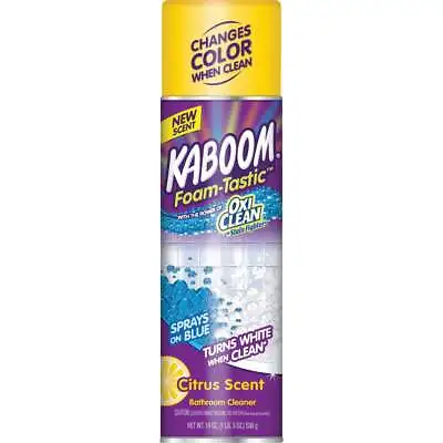 Kaboom Foam-Tastic 19 Oz. Citrus Scent Bathroom Cleaner With OxiClean 35275 Pack • $53.79