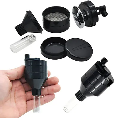 $5.09 • Buy Powder Spice Grinder Hand Mill Funnel Plastic 3 Pieces With Vial