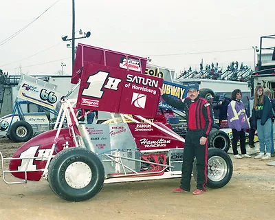 Bob Fannasy #1h Saturn Of Harrisburg Outlaw Sprint Car 8x10 Glossy Photo #l3 • $2.69