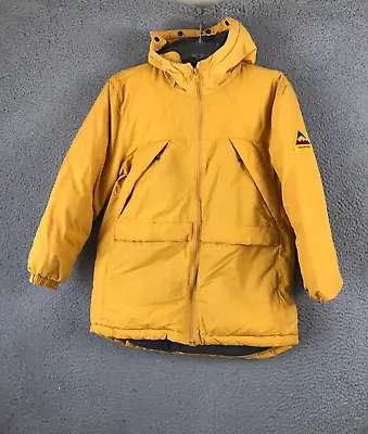 $15.88 • Buy Zara Kids Jacket Boys 11-12 Yellow Full Zip Hooded Parka Hokkaido Japan