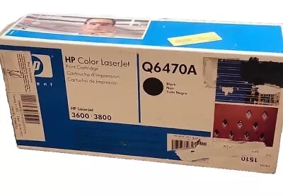 Genuine HP Q6470A 501A Black Toner Cartridge For LaserJet CP3505/3600/3800 NEW • $37.87