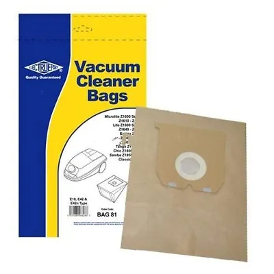 Replacement E10/E42/E42N Dust Bag Pack Of 5 For Zanussi AZ1150E Studio • £11.29