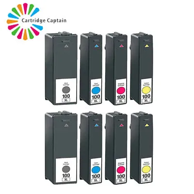 8 Ink Cartridge For Lexmark 100 Impact S300 S301 S302 S305 Pro202 • £11.14