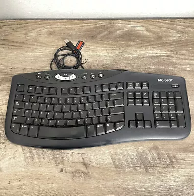 Microsoft Comfort Curve Keyboard 2000 V1.0 1047 Ergonomic KU-0459 X802645-001 • $21.99