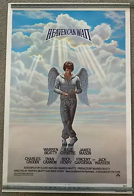 Heaven Can Wait Original One Sheet Movie Poster NSS '78 Rolled 27”x41” • $80