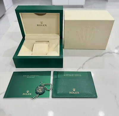 Authentic NEW STYLE ROLEX Datejust Watch Box Booklet 179273 179173 116234 116200 • $605.30