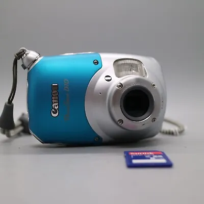 £74.99 • Buy Canon Underwater Digital Camera PowerShot D10 12.1MP Blue Tested