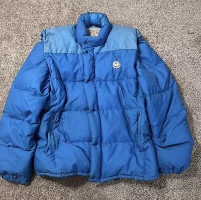 Moncler Men's Light Blue Puffer Light Down ACORUS Jacket Vest Size 5 Fit XL • $250