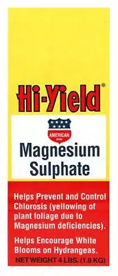 Magnesium Sulfate 4 Lbs. • $13.95