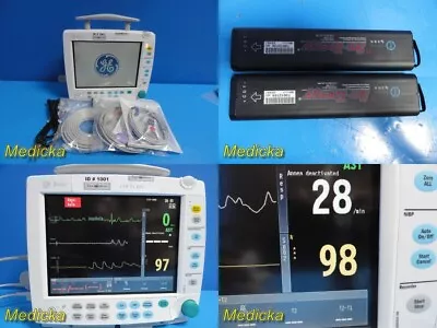 $1147.49 • Buy 2012 GE Datex Ohmeda S/5 FM Modular Vitals Monitor W/ E-PSMP Module+Leads~ 25660