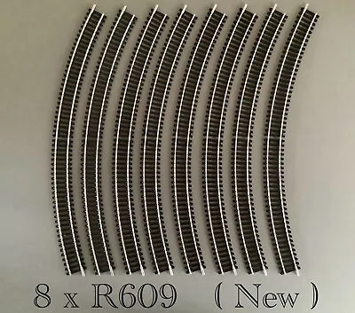 Hornby   8 X R609   Radius Double Curve    Nickel Silver      New “ • £15.75