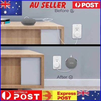 $9.89 • Buy Wall Mount Holder For Google Home Mini Audio Voice Assistant Hanger (White)