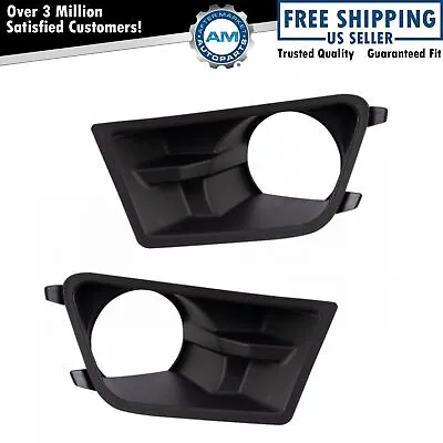 Fog Light Lamp Bezel LH RH Kit Pair For 2010-2012 Ford Mustang Base Model New • $34.17