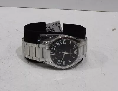 Emporio Armani Men's Dress Watch Quartz Stainless-Steel Strap Silver (AR11086) • $179.99