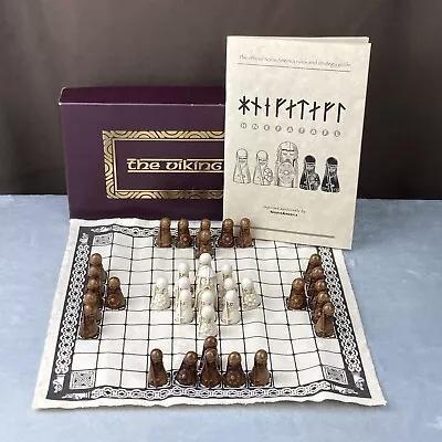 100% COMPLETE! 2008 The Viking Board Game Hnefatafl Chess NorseAmerica RARE! • $29.99