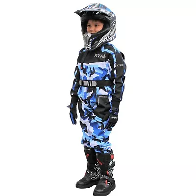 Kids Kart Suit Motocross Children Mx Racing Overalls Quad Bike Off Road Junior • £23.39