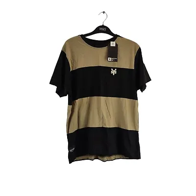 Zoo York Skateboards Men T-shirt Black & Beige Crew Neck Short Sleeve Size S • £12.99