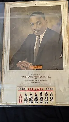 1969 Martin Luther King Jr.  Cantrell Funeral Home  Calendar (Scarce /Vintage) • $159