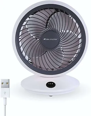 £12.99 • Buy 6 USB Desk Fan Mini Tilting Desktop Cooling Fan With Metal Shell And Aluminium
