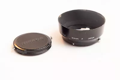 Vintage NIKON HS-2 Metal Lens Hood With Cap 50mm F2 • $5