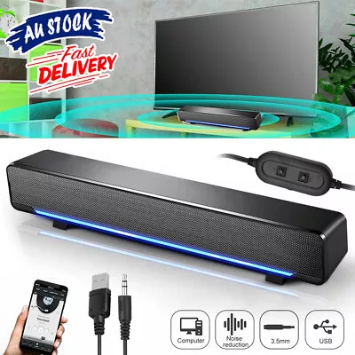 USB Wired Stereo Computer Speakers For PC Laptop Desktop TV Subwoofer Speakers • $24.99