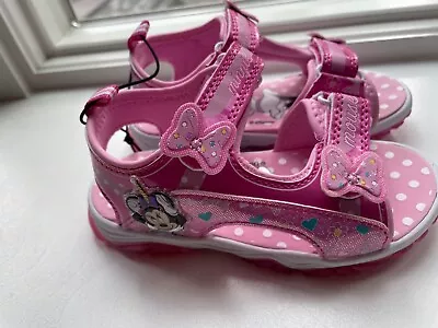 New Disney Minnie Mouse Light-Up Sandals Toddler Girls  9  • $18.98