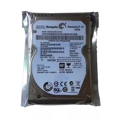 Seagate Momentus XT ST750LX003 750GB 8GB SSHD SATA 2.5  Solid State Hybrid Drive • $25.90