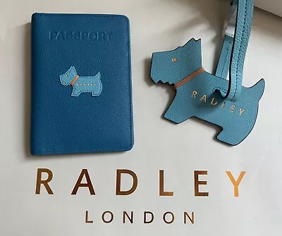 Brand New Radley Passport Cover & Luggage Tag - Chartwell Colour Block - RRP £89 • £55