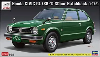 Hasegawa 1/24 Honda CIVIC GL SB-13 Door Hatchback 1972 Model Kit 20607 JAPAN • $64.56