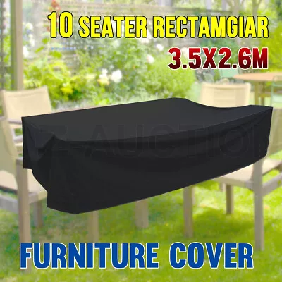 $99.95 • Buy Waterproof Furniture Cover Outdoor Garden Patio Rectangular 10 Seater Protector