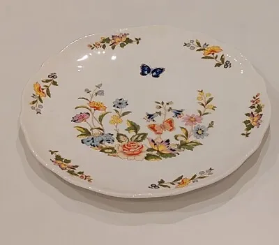 £10 • Buy Aynsley Cottage Garden Scalloped Cake Plate Excellent Condition