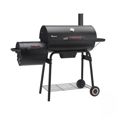 £207.99 • Buy Charcoal BBQ Smoker Trolley Kentucky By LANDMANN With Thermometer & Side Burner