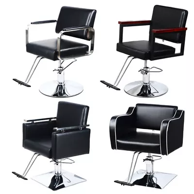 Beauty Salon Chair Barber Hairdressing Hair Cut PU Leather Modern 360 Swivel • £49.99